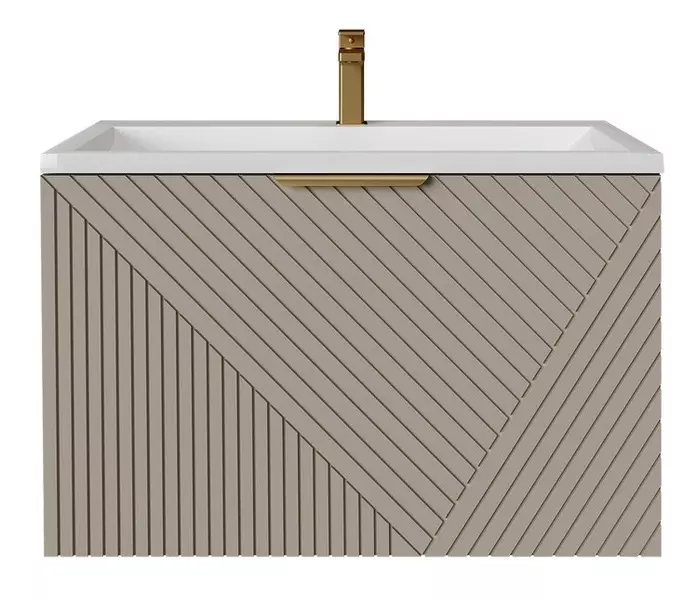 Тумба с раковиной «Grossman» Блисс 80 (Блисс 80) подвесная бежевая матовая