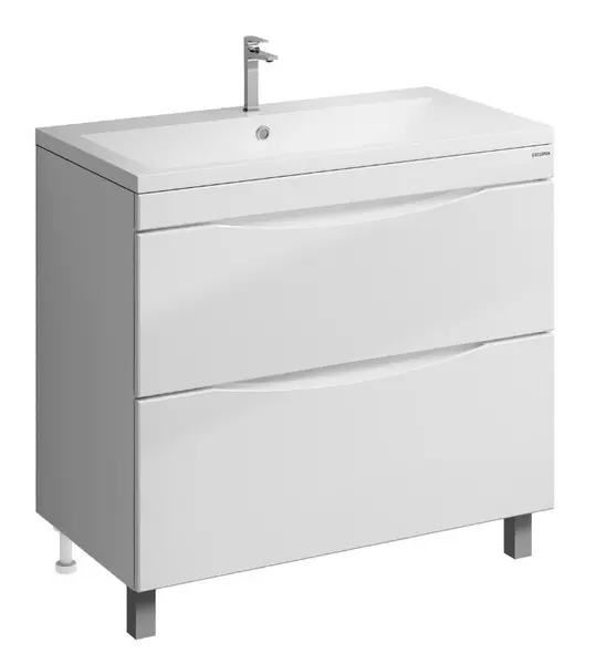Тумба с раковиной Grossman Виста 90 Alice 90 белая глянцевая 35400₽