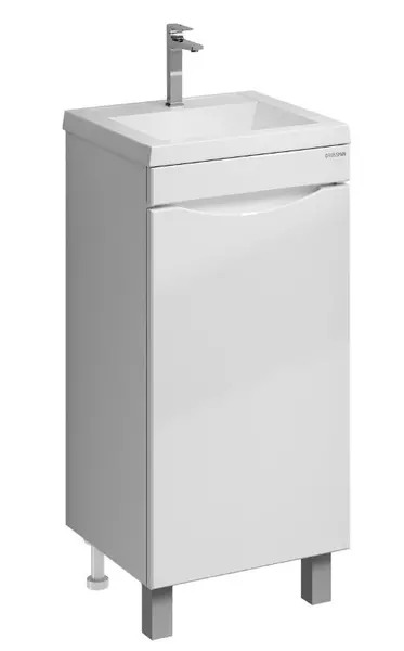 Тумба с раковиной Grossman Виста 40 Алиса 40 белая глянцевая правая 18200₽