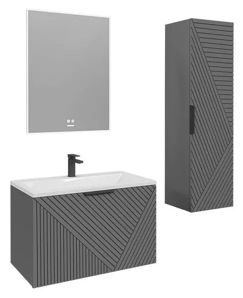 Мебель для ванной подвесная Grossman Блисс 60 графит матовая 51100₽