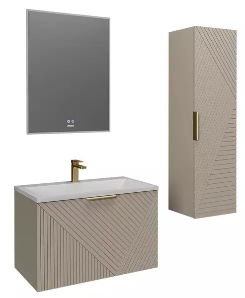 Мебель для ванной подвесная Grossman Блисс 60 бежевая матовая 51100₽