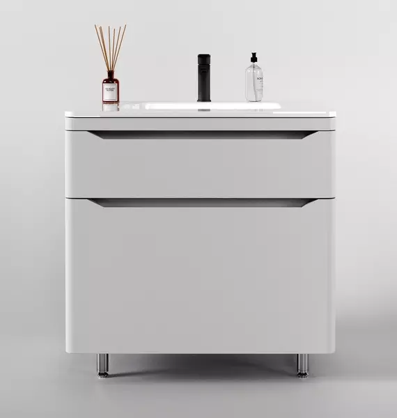 Тумба с раковиной Style Line Марелла 80 Марелла Люкс 80 белая матовая 32231₽