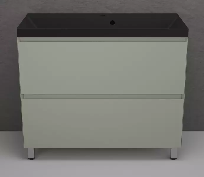 Тумба с раковиной Style Line Манхэттен 100 Asti 10045 антрацит олива 31940₽