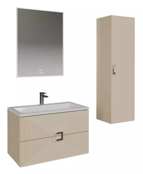 Мебель для ванной подвесная Grossman Луксор 100 бежевая матовая 60900₽
