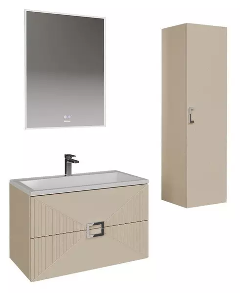 Мебель для ванной подвесная Grossman Луксор 70 бежевая матовая 54200₽