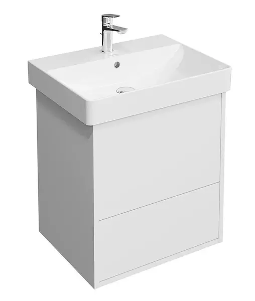 Тумба с раковиной Kerama Marazzi Pro 55 с 2 ящиками Pro 55 подвесная белая матовая 29475₽