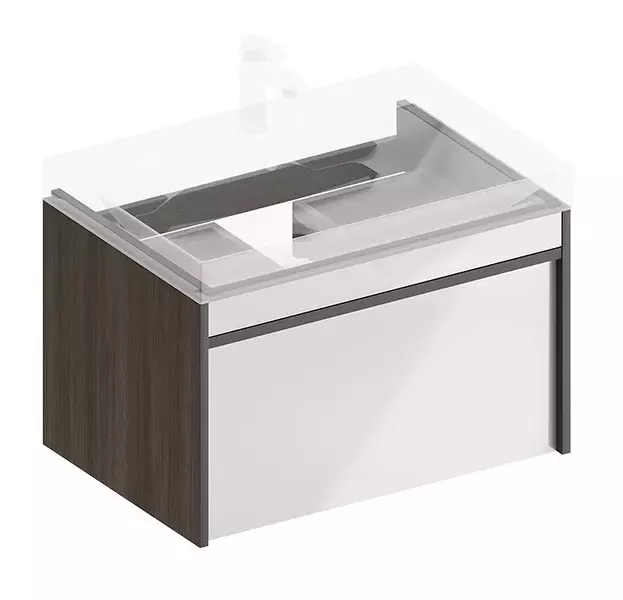 Тумба с раковиной Kerama Marazzi Modula 70 с 1 ящиком Logica 70 подвесная белаяарабика 43587₽