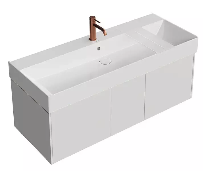 Тумба с раковиной «Kerama Marazzi» Grande 120 с 3 ящиками (Grande 120/48) подвесная архитектурный серый