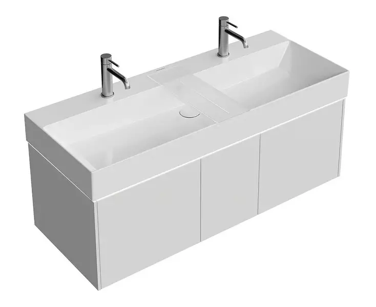 Тумба с раковиной Kerama Marazzi Grande 120 с 3 ящиками Grande 12048-2 подвесная архитектурный серый 108193₽