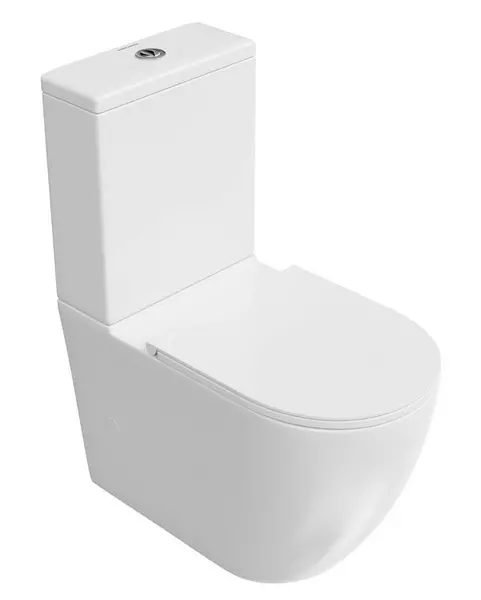 Унитаз компакт безободковый Kerama Marazzi Sfera SFwc01SFcis01 белый с сиденьем с микролифтом белое 25399₽