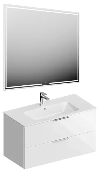 Мебель для ванной подвесная Kerama Marazzi Piano Forte 95 белый глянец 72064₽