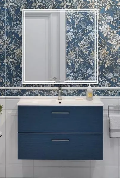 Мебель для ванной подвесная Kerama Marazzi Piano Classic 85 ясень синий матовый 72684₽