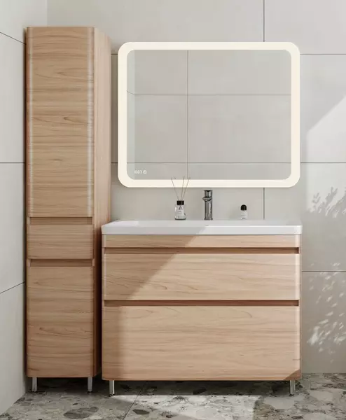 Мебель для ванной Style Line Атлантика 100 Люкс ясень перламутр 56257₽