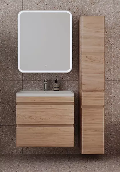 Мебель для ванной подвесная Style Line Атлантика 70 Люкс ясень перламутр 40836₽