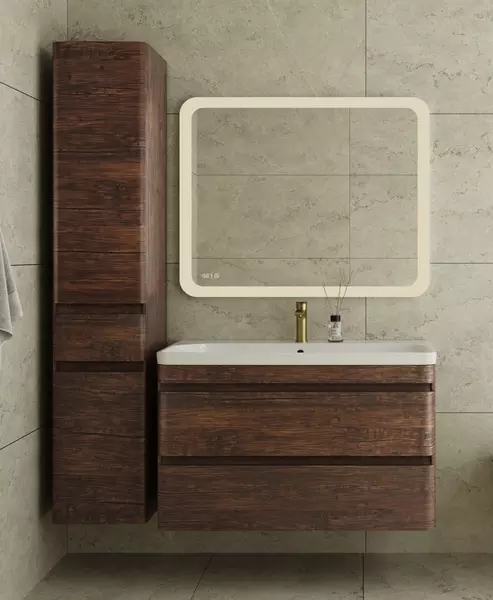 Мебель для ванной подвесная Style Line Атлантика 100 Люкс старое дерево 54782₽