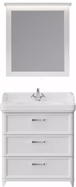 Мебель для ванной Kerama Marazzi Pompei New 80 с 3 ящиками белая глянцевая 114066₽