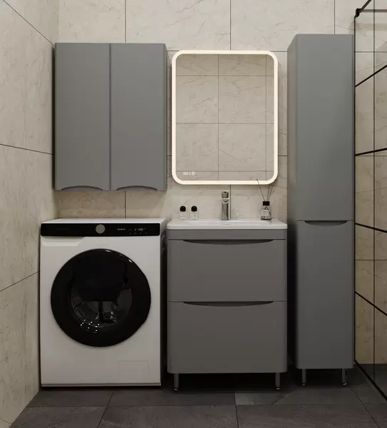 Мебель для ванной Style Line Бергамо Мини 60 Люкс антискрейтч серая 39223₽