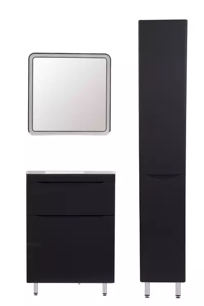 Мебель для ванной Style Line Бергамо Мини 60 Люкс антискрейтч чёрная 39223₽
