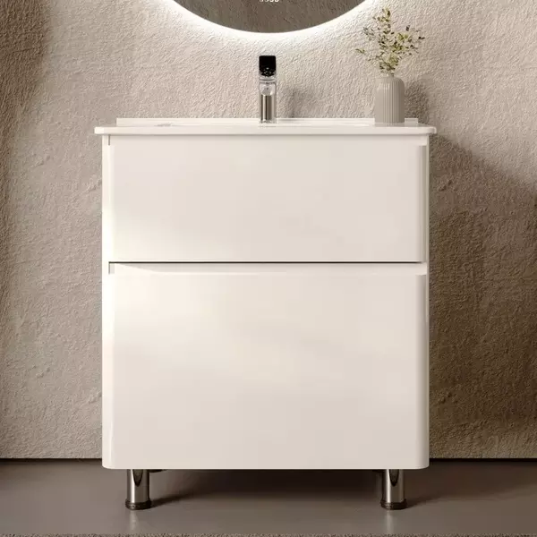 Тумба с раковиной Raval Claridy 70 Sturdy 70 белая глянцевая 36700₽