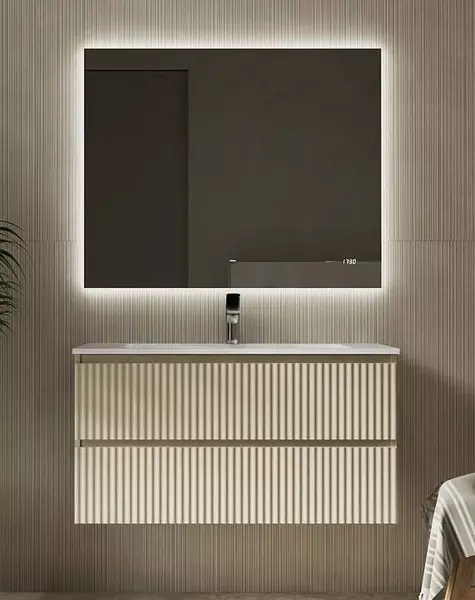 Мебель для ванной подвесная Raval Coste 100 светло-коричневая 62400₽