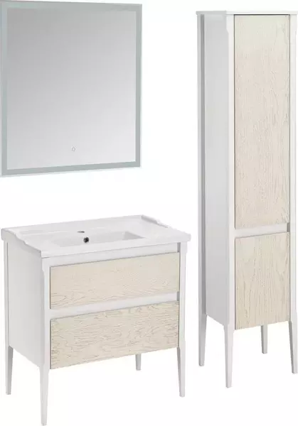 Мебель для ванной ASB-Woodline Лорена 80 бежевая 78634₽