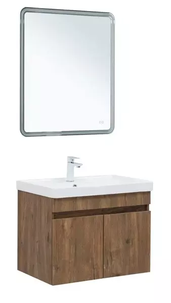 Мебель для ванной подвесная Aquanet Оптима 70 дуб рустикальный леваяправая 29389₽