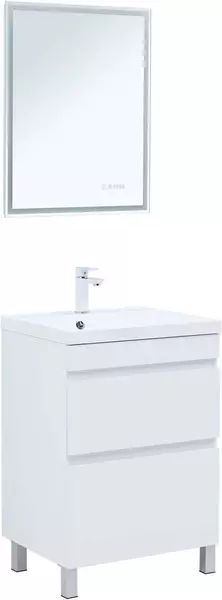 Мебель для ванной Aquanet Нота New 58 белая глянцевая 44868₽