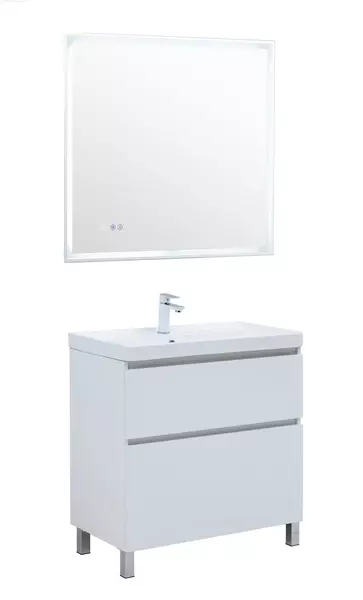 Мебель для ванной Aquanet Вега 90 белая глянцевая 53566₽
