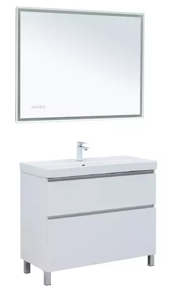 Мебель для ванной Aquanet Вега 100 белая глянцевая 57686₽