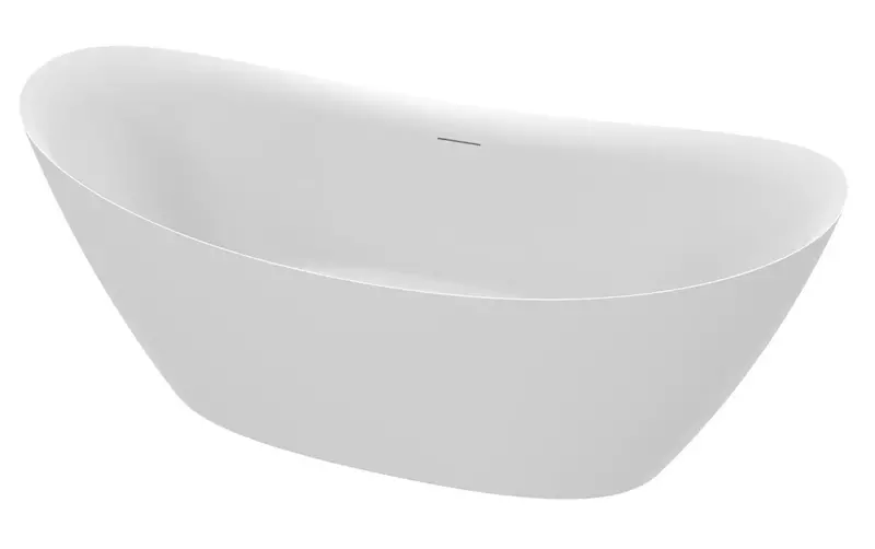 Ванна акриловая AQUAme AQM3504MW 16873 с ножками с сифоном белая матовая 99500₽