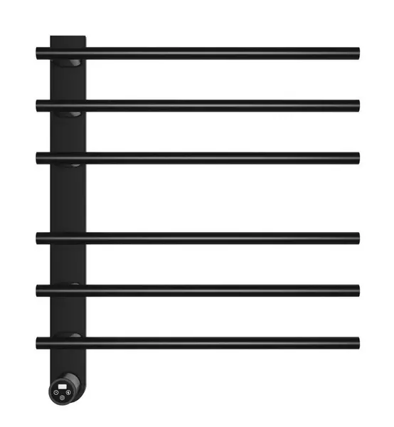 Электрический полотенцесушитель «AQUAme» AQM3116MB  52/61 чёрный матовый левый