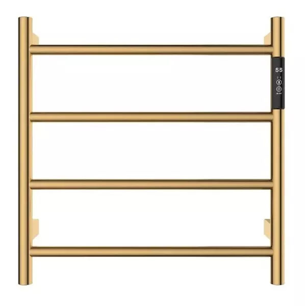 Электрический полотенцесушитель «AQUAme» AQM3124BG 47/47 шлифованное золото правый