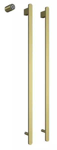 Электрический полотенцесушитель «AQUAme» AQM3132BG 46/100 шлифованное золото левый