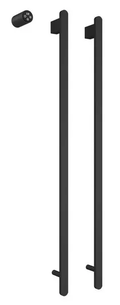 Электрический полотенцесушитель «AQUAme» AQM3132MB 46/100 чёрный матовый левый