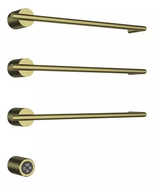 Электрический полотенцесушитель «AQUAme» AQM3143BG 52/51 шлифованное золото левый