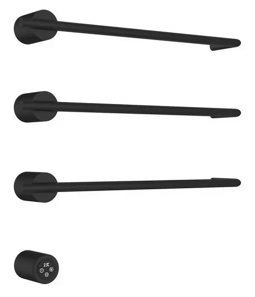 Электрический полотенцесушитель «AQUAme» AQM3143MB 52/51 чёрный матовый левый