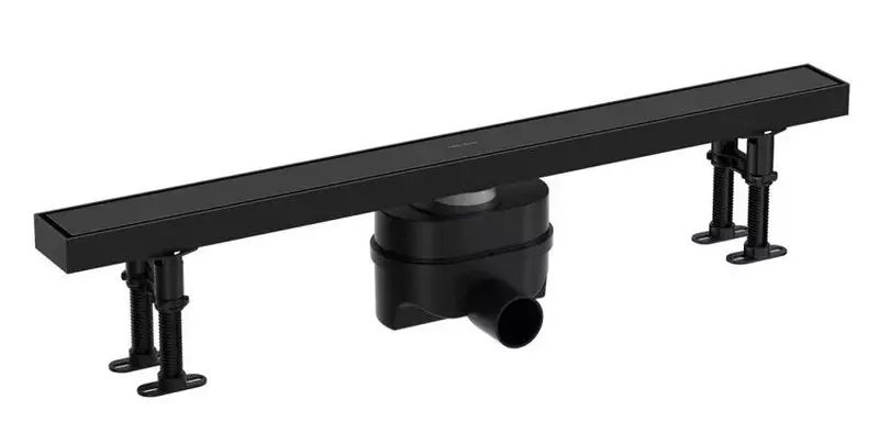 Душевой лоток Allen Brau Priority 95001431 850мм боковой выпуск чёрный матовыйпод плитку 25725₽