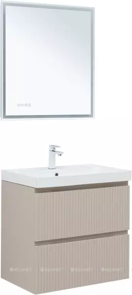 Мебель для ванной подвесная Aquanet Джейн 70 бежевая 51323₽
