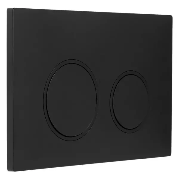 Кнопка смыва Aquanet AQ-PRO-02MB пластик чёрная матовая AQ-PRO-02MB 1339₽