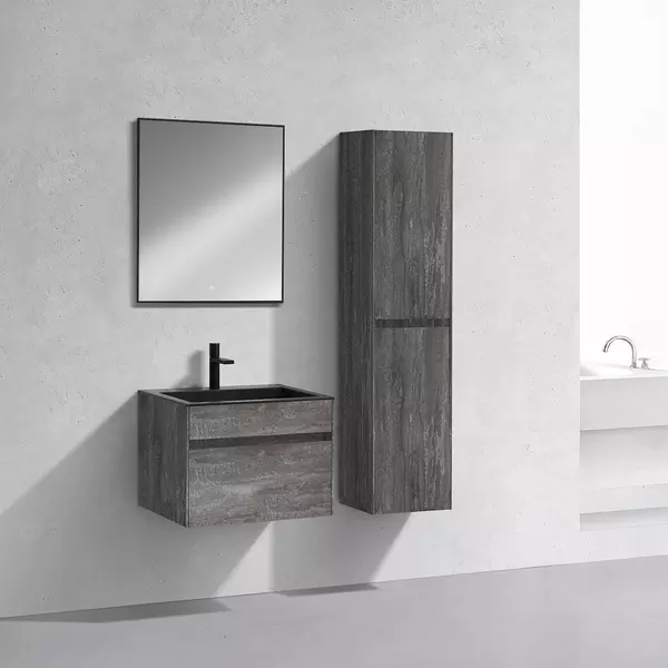 Мебель для ванной подвесная Vincea Chiara 60 с 1 ящиком GStone раковина чёрная 36450₽