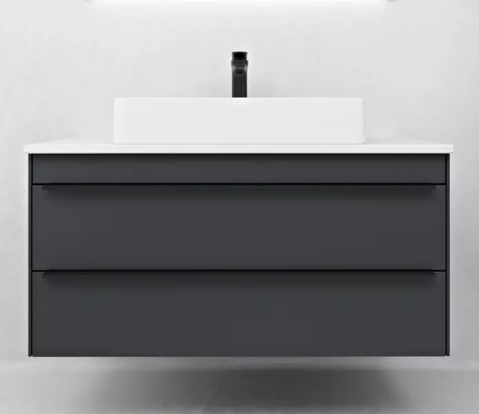 Тумба с раковиной «Ukko» Санфорд 100 (LT-2197 60/35) подвесная серая