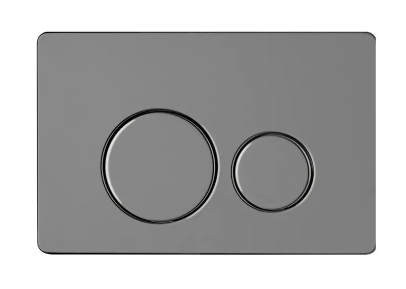 Кнопка смыва «AQUAme» AQM4111GM металл серая матовая