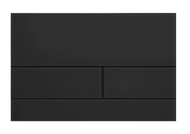 Кнопка смыва «AQUAme» AQM4116B стекло чёрная