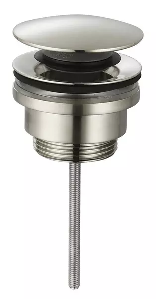 Донный клапан для раковины AQUAme AQM7003BN с механизмом Клик-Клак шлифованный никель 3800₽