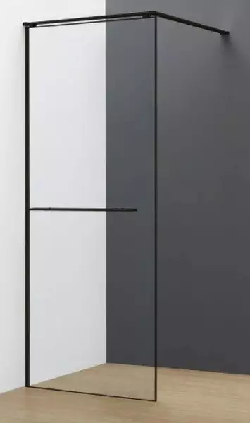 Душевая перегородка AQUAme AQM3720-2-9 90200 прозрачнаячёрная матовая универсальная 24750₽