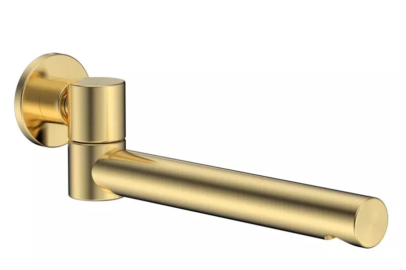 Излив к смесителю AQUAme AQM8303BG шлифованное золото 10000₽