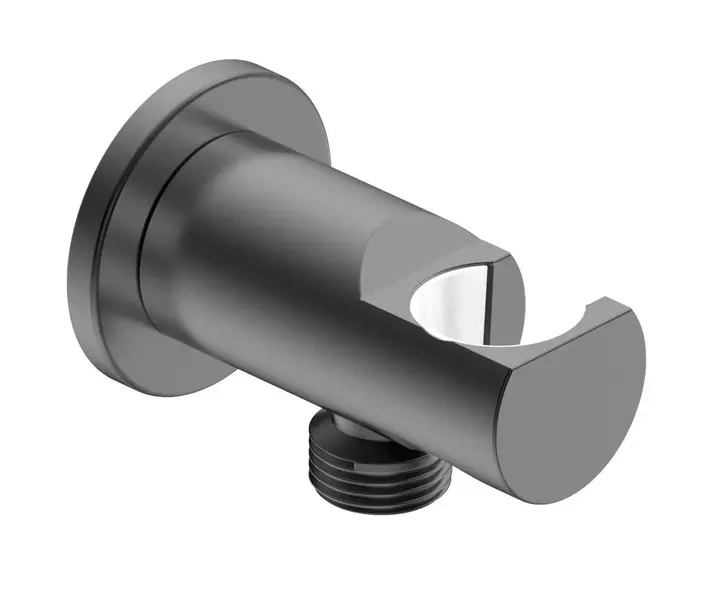 Подключение для душевого шланга AQUAme Siena AQM8714GM с держателем для лейки оружейная сталь 6600₽