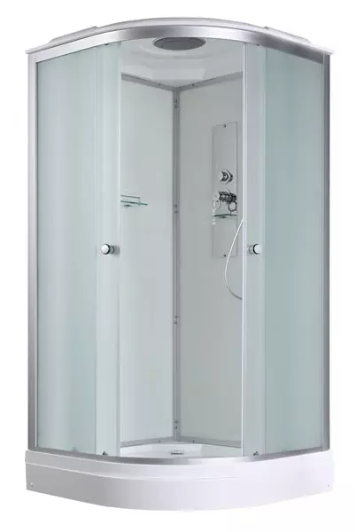 Душевая кабина AvaCan D2080 8080 низкий поддон матоваябелая 50400₽