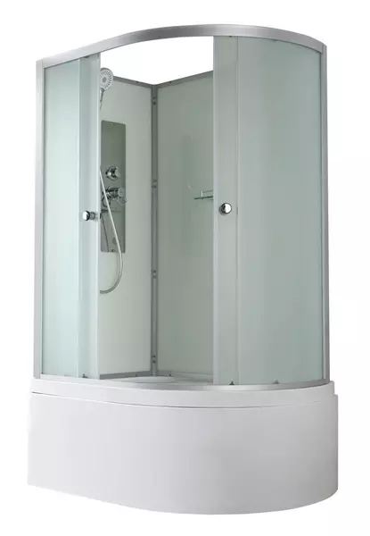 Душевая кабина AvaCan D5012L N 12080 высокий поддон матоваябелая без крыши левая 54350₽