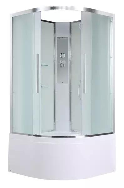 Душевая кабина AvaCan EM5080 N 8080 высокий поддон матоваябелая без крыши 61500₽